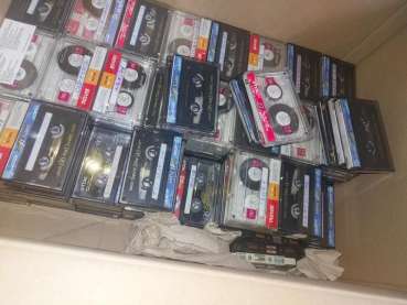 Maxell TDK Audio Kassetten 250 Stück nur 1 mal bespielt komplett